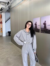 字母戴帽运动套装，女装职业装，DS-1