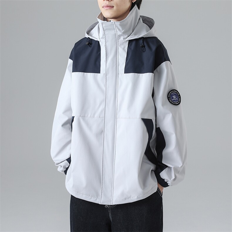 秋季拼接男士休闲工装夹克男户外男士外套潮流款A266-JK9236-P80，男装夹克，电商A266