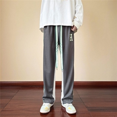 1日系CityBoy风华夫格休闲裤男拖地女中性风直筒男7790特P25控55，男装休闲裤，星座226-2