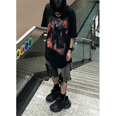 破洞乞丐牛仔短裤男款夏季美式七分裤休闲牛仔裤D11，男装牛仔裤，星座1116A（原606A-3）