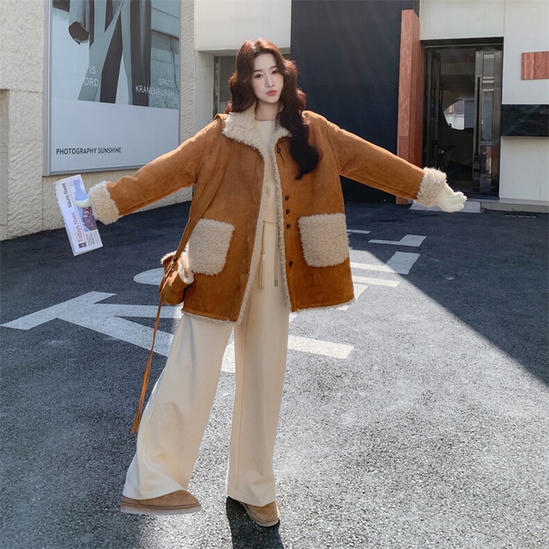 冬季新款皮毛一体外套（送帽子包）6868--p235--k338,女装皮草,2C253