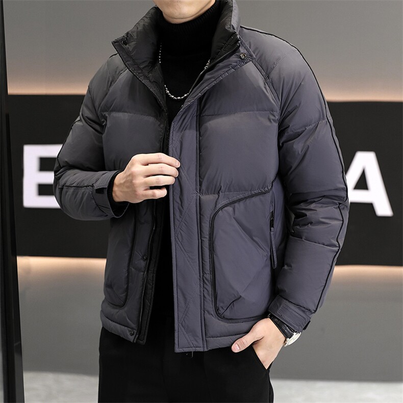 新标90%白鸭绒冬季潮牌轻薄男士外套轻奢休闲英伦男Y6610-P135,男装羽绒服,星座210-3