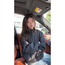 现货26春装美拉德立领飞行夹克纯色复古廓形高街棒球服外套，男装夹克，电商A486-1