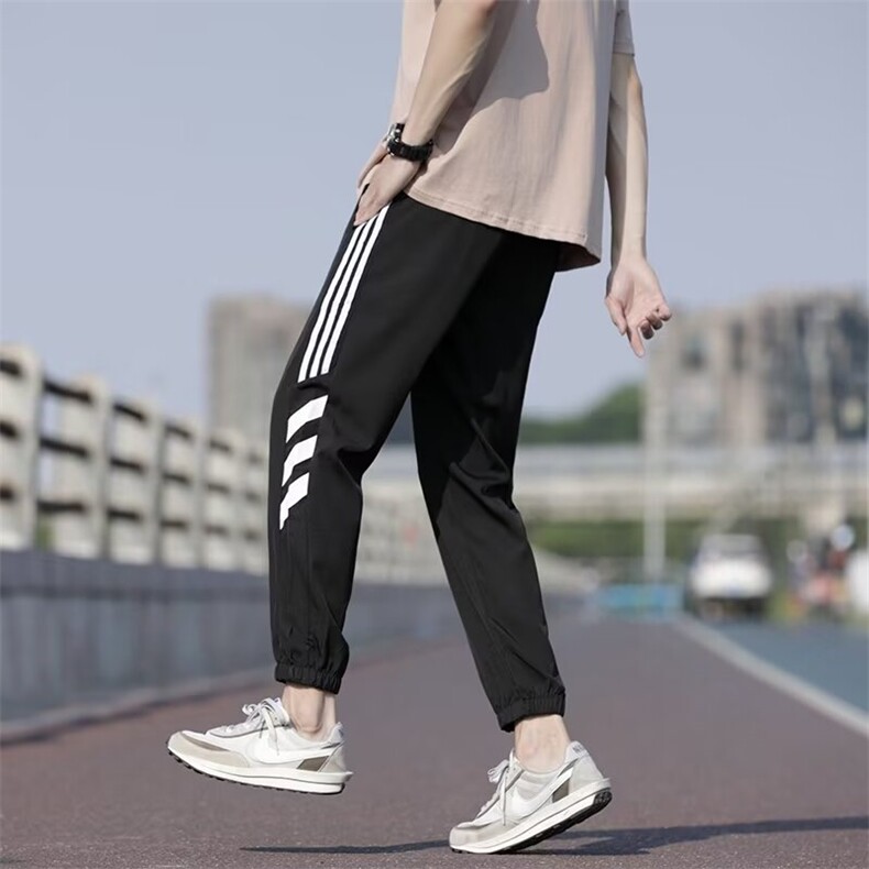 束脚宽松型时尚潮牌长裤运动裤纯色新款男夏季潮休闲裤764/P30,男装休闲裤,星座506