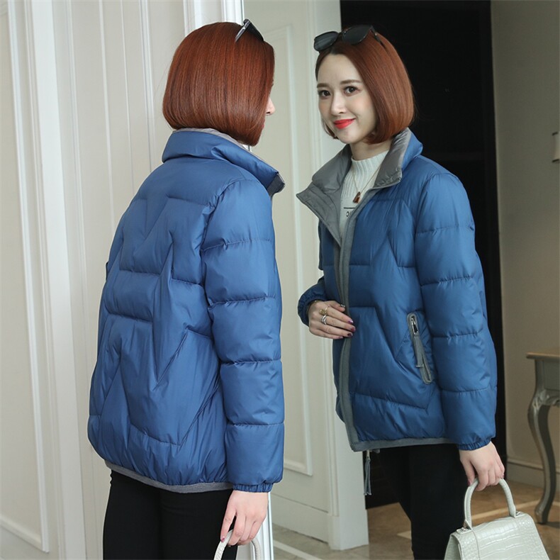 时尚潮流女装棉服冬季保暖轻薄外套显瘦修身短款棉衣,女装棉衣/棉服,梦芯尔
