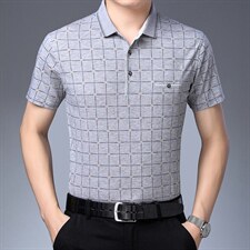 短袖t恤男士翻领POLO上衣修身打底衫棉弹力春夏季男装半袖体恤，男装T恤，电商B212（原钱塘6029）