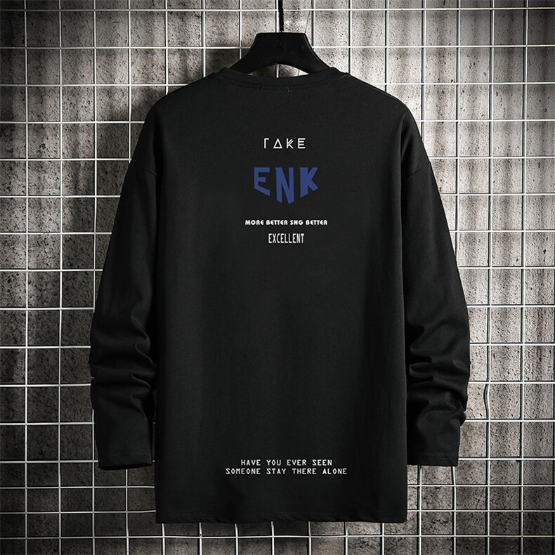 TX3120-P25 加绒款-P35 纯长袖t恤男大码圆领打底衫体恤 网格图片