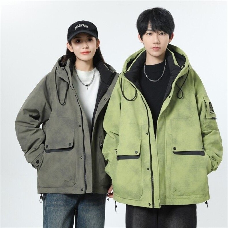 79010-特P268连帽羽绒服男冬季新款潮牌帅气加厚青少年工装外套,男装羽绒服,电商D310B