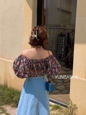 2022夏季韵芭莎新款韩系小碎花上衣，其它，韵芭莎