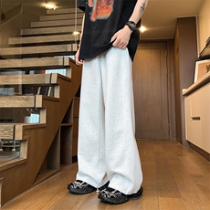 03春季新款宽松百搭直筒卫裤束脚抽绳运动裤潮XZ211-1-K2409-P55，男装休闲裤，星座211-1
