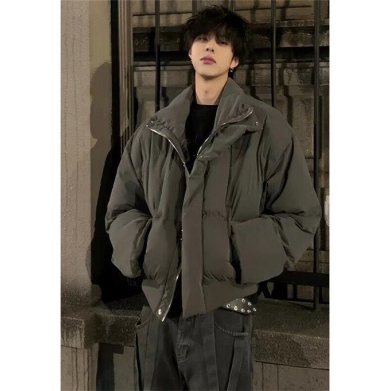 美式短款棉服男冬季新款加厚廓形面包棉服立领棉衣外套MY302,男装棉衣,星座1116A（原606A-3）