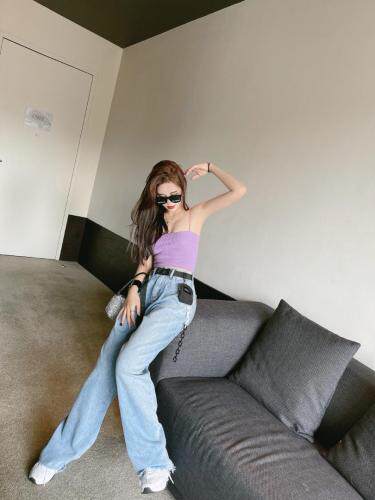 （现货）欧版直筒带腰包牛仔裤～，女装牛仔裤，LOVELS