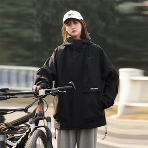 春季新款美式山系休闲纯色冲锋衣情侣潮流夹克外套JK7817-特P80图片