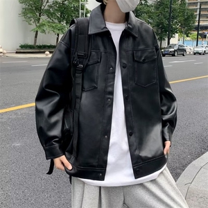 男秋季新款口袋皮衣夹克外套LW22P60图片