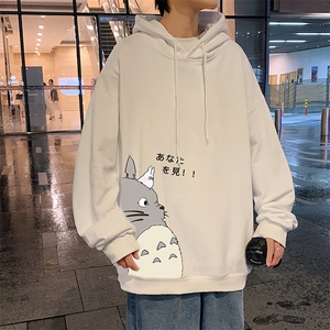 WY2150-P35 加绒款-P40 纯棉连帽卫衣男大码运动帽衫宽松薄外套男图片