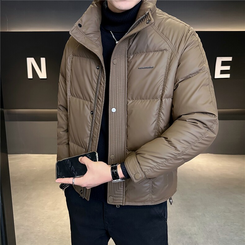 M-3XL B353 9921 P205 咖啡PU2025冬羽绒服【标50控活动价298】图片