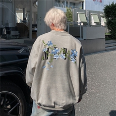1506A/GA60590/P35新款印花卫衣男韩版潮流圆领上衣宽松时尚外套1，女装短外套，星座1506A