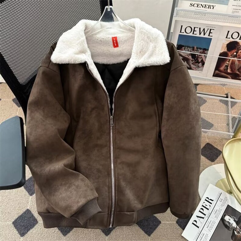 美式棉服男冬季巴恩风痞帅加绒加厚夹克棉衣宽松保暖Z1323P93,男装夹克,星座1112-1