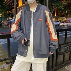 2023秋高街棒球服男ins潮牌嘻哈港风潮流学生休闲外套JK011-P60，男装夹克，星座308B-1