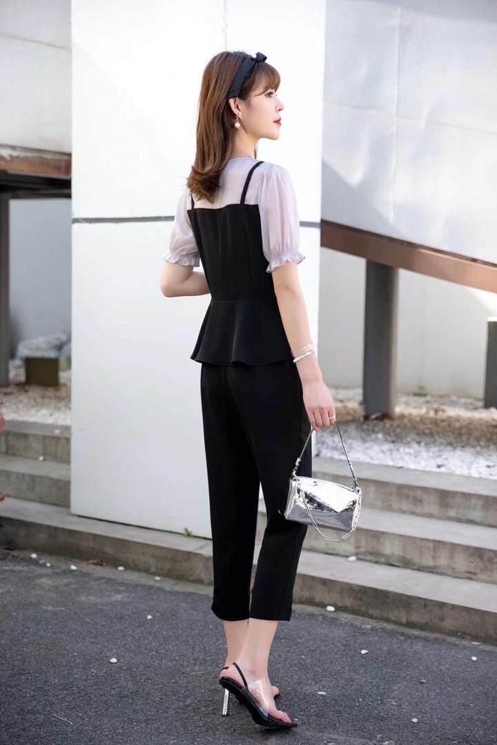 【现货】夏季新款韩版套装，女装职业装，裳之恋语