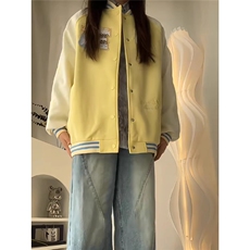可爱卡通猫咪爪子刺绣开衫短外套男女春秋宽夹克棒球服HH8224P74，男装夹克，星座1013-5