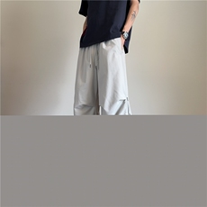 抖音品质夏季新款冰丝拉链透气宽松休闲裤B315-K25733-特p36控68，男装休闲裤，电商B315