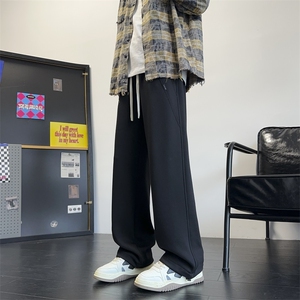 美式华棉宽松直筒阔腿脚口抽绳休闲裤CK67*P45控78图片