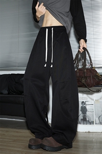 特批P42无差价秋季美式廓形弯刀裤男宽松休闲裤阔腿拖地裤K5944图片