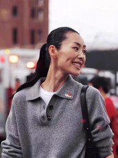 时尚女士秋冬羊毛衫Polo领简约休闲百搭显瘦长袖毛衣，女装羊毛衫，尚可儿羊绒