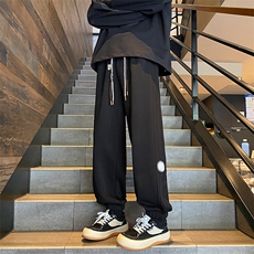 加绒加厚休闲运动卫裤男美式针织束脚裤子715-6-BX04P55（控78），男装休闲裤，星座715-6