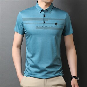 POLO衫男士短袖t恤翻领2023夏季新款潮牌休闲商务男装上衣，男装T恤，电商B212（原钱塘6029）