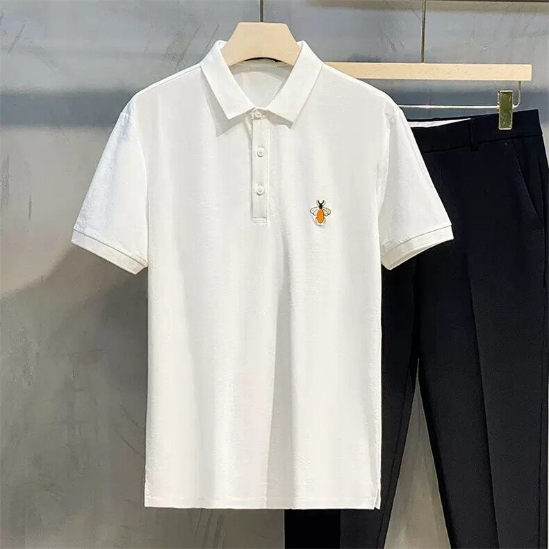 1506-1/TGP70081彩色小蜜蜂刺绣Polo/P39纯色刺绣polo男士短袖T恤,男装T恤,星座1506-1