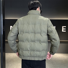 2025数据男士冬季羽绒服立领百搭鸭绒保暖青年夹克外套，男装羽绒服，电商A225