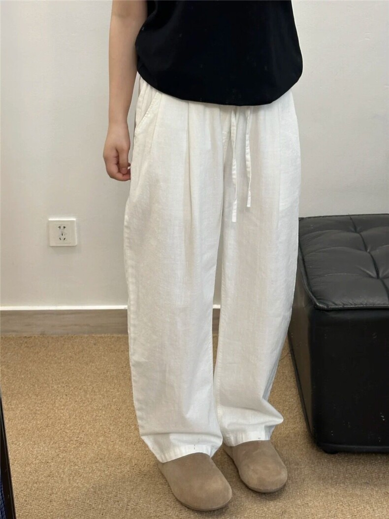 竹节棉褶皱棉麻休闲裤1302-8896-P65控98成分100棉,男装休闲裤,星座1302