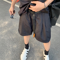 冰丝四面弹一裤二穿运动裤夏季潮流设计纯色休闲直筒KK199-P45，女装休闲裤，星座911-3