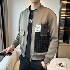 特价秋季新款复古休闲棒球领潮流男士外套时尚夹克JK088-P55，男装夹克，电商A413
