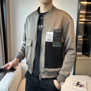 特价 秋季新款复古休闲棒球领潮流男士外套时尚夹克JK088-P55图片