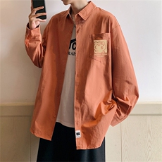电商DSA028-CS21Z485100聚酯P352022款印花休闲长袖衬衫控59.9，男装衬衫，电商A028