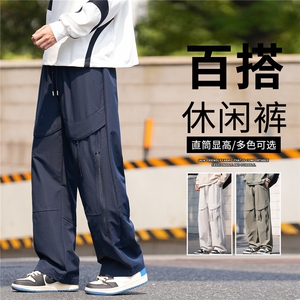 抖音品质美式工装冲锋裤子男款夏宽松直筒A146-GY537特p29量大优图片
