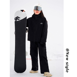 2024春防水滑雪服套装男女保暖俩件套登山服M77+K1073J加绒-P250图片