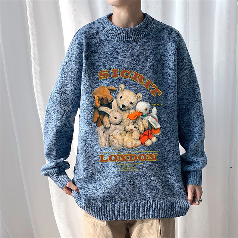 M19216-P45加绒款-P65加厚加绒毛衣男大码毛线衣男针织衫男线衫,男装针织衫/毛衣,电商A040