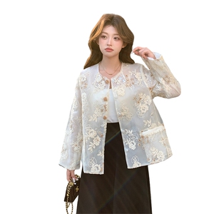 新款上新2025新中式重工亮片刺绣防晒外套女85083-208A-P160-K255图片