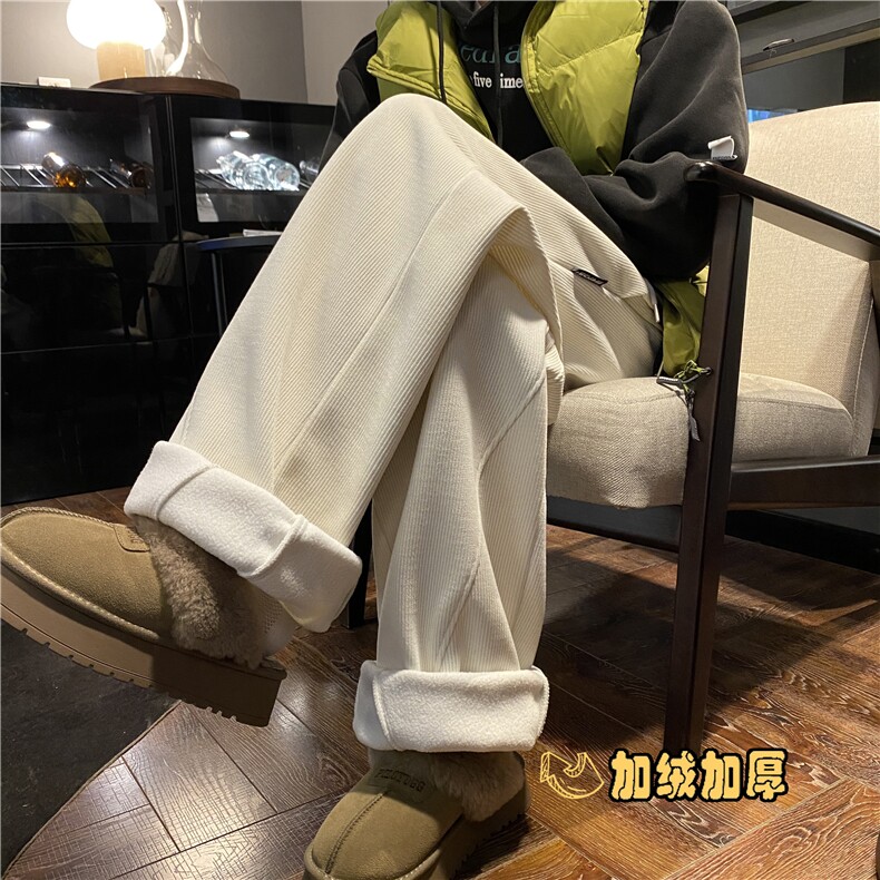 2025冬季新款加绒保暖灯芯绒宽松休闲裤B315-K903JR-特P40控78,男装休闲裤,电商B315