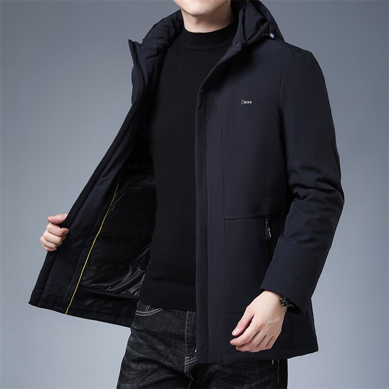 AN9155钱塘2020-3秋冬中年男士商务休闲保暖连帽羽绒服外套P225,男装羽绒服,钱塘207-3