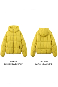 网图-连帽方格面包服棉服男 cp256-特105图片