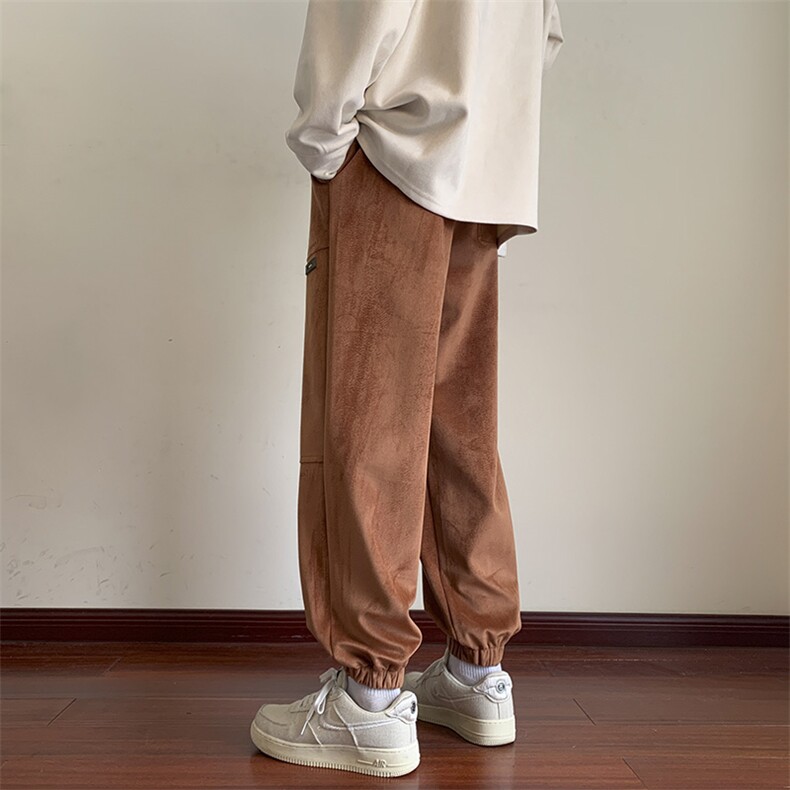 港风休闲裤男宽松直筒拖地裤束脚裤卫裤KP626P50,男装休闲裤,星座1204-3
