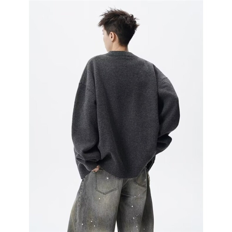 百搭时尚新款潮流简约文艺高质量北极绒开衫毛衣513AMY2696P60,男装针织衫/毛衣,星座513A