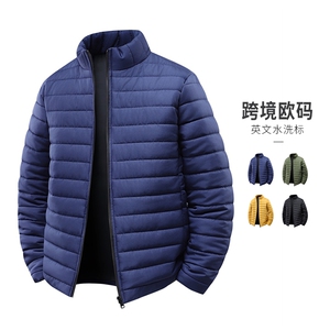 2025冬季排骨纹羽绒棉服男版立领无帽保暖外套KJ6667-特P45图片