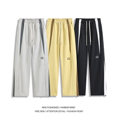 夏季新款美式撞色拼接刺绣设计速干休闲裤B315-K25454-特p35控68，男装休闲裤，电商B315