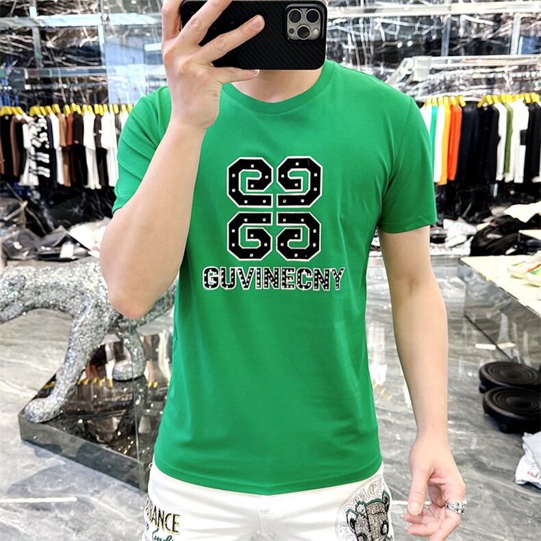 新款品质高端精品欧货夏季男T恤短袖潮流抖音A227B-A-738-P48,男装T恤,电商A227B（原钱塘4066-1）